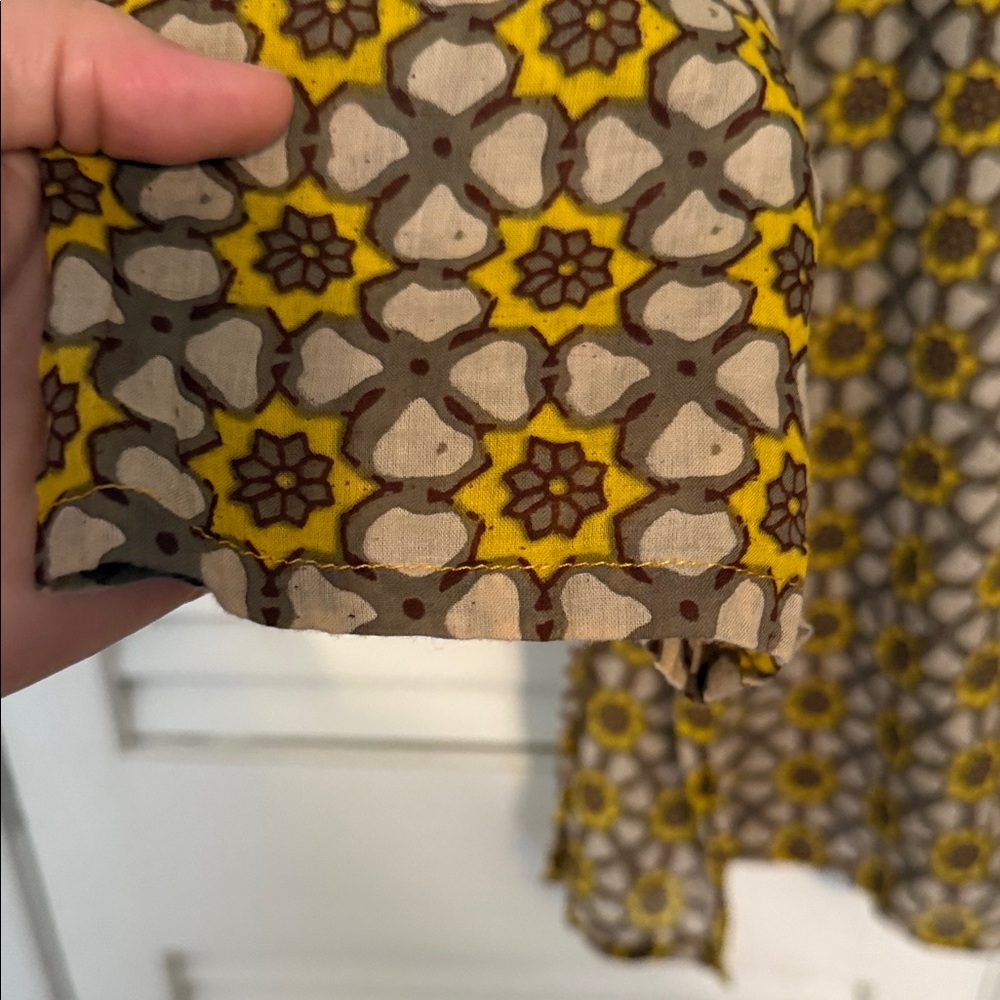 Dolma Elegant Yellow Patterned Women's Tunic - Picture 8 of 8